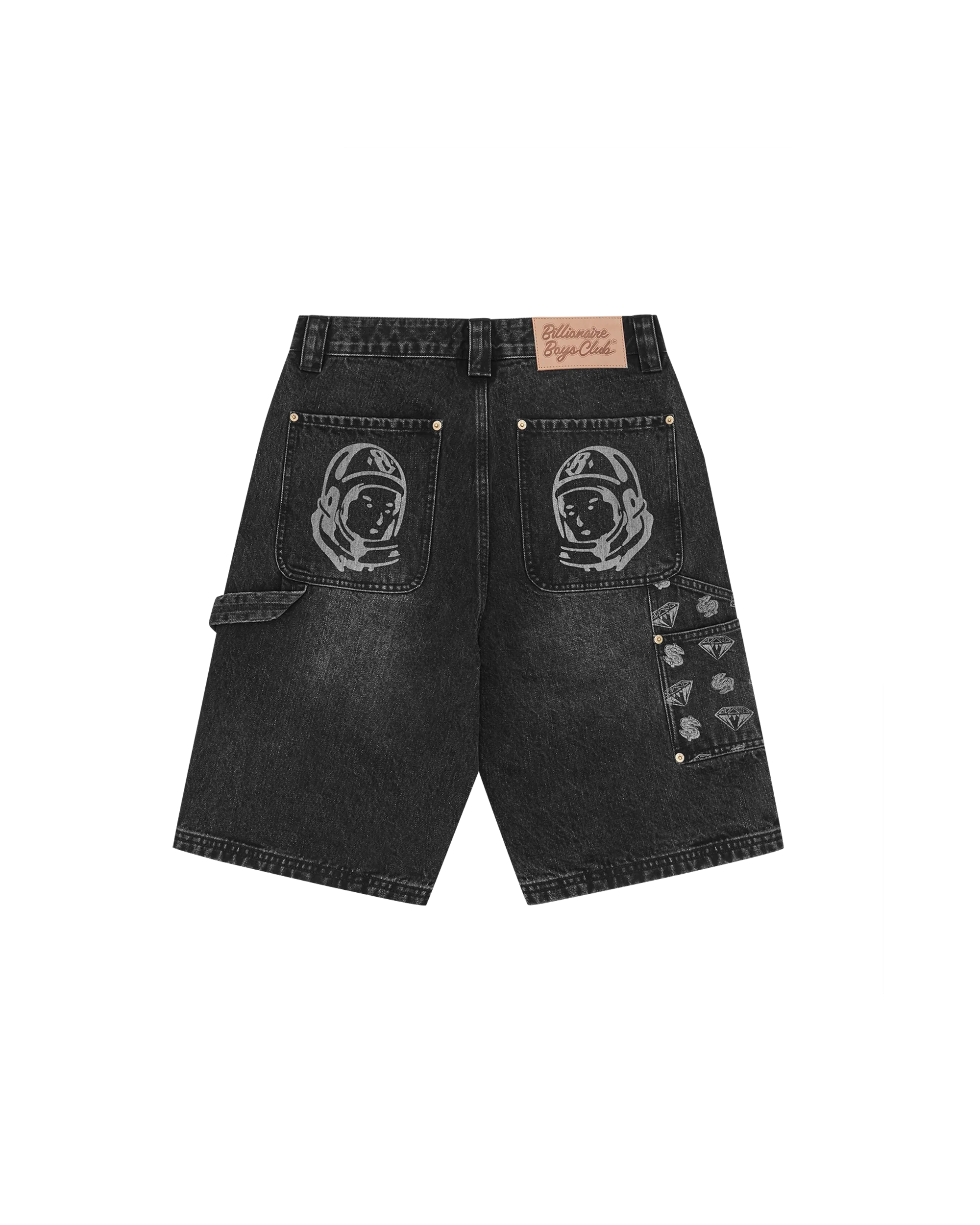 Diamonds & Dollars Denim Carpenter Short - Macdery