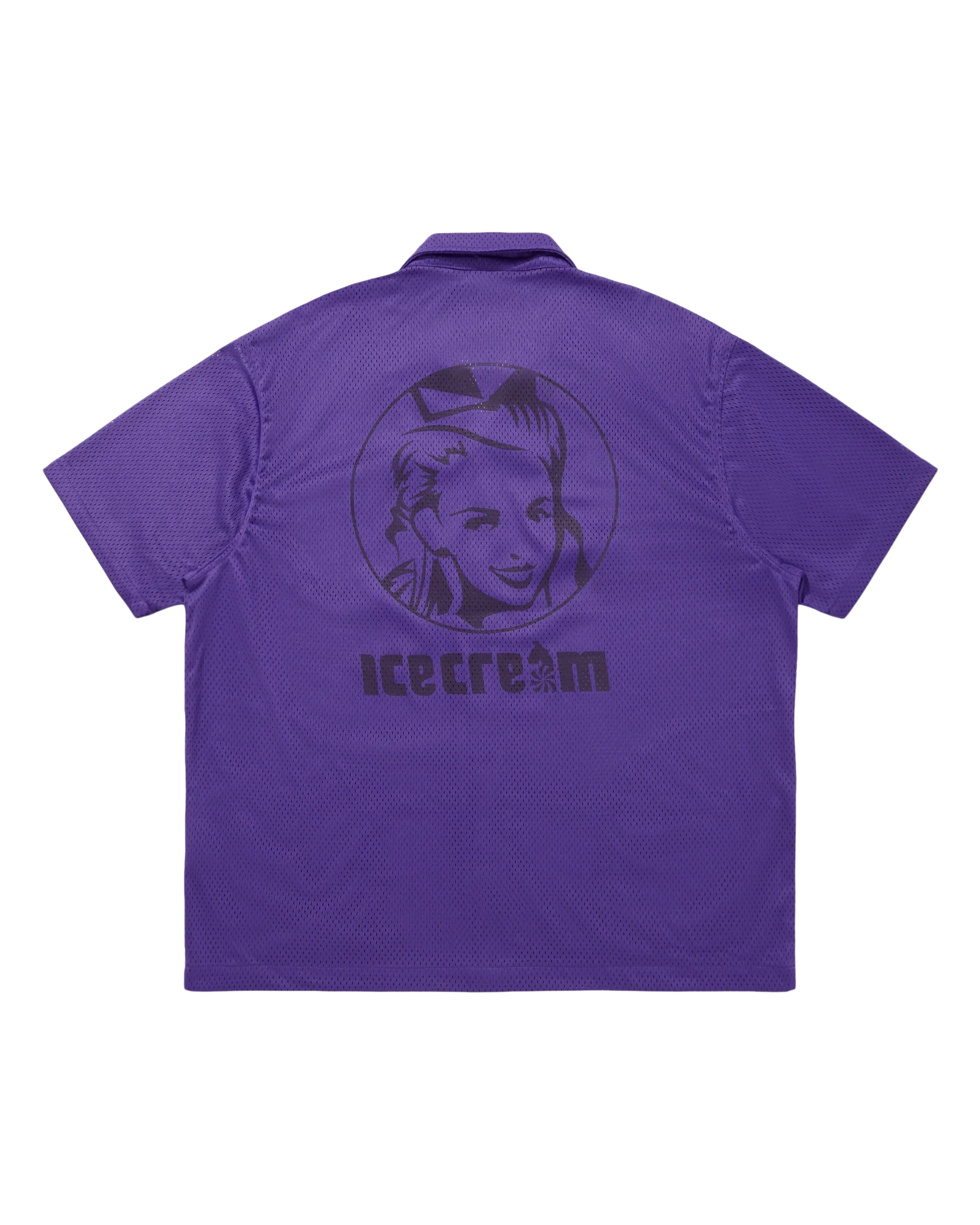 Open Collar Mesh SS Shirt - Macdery