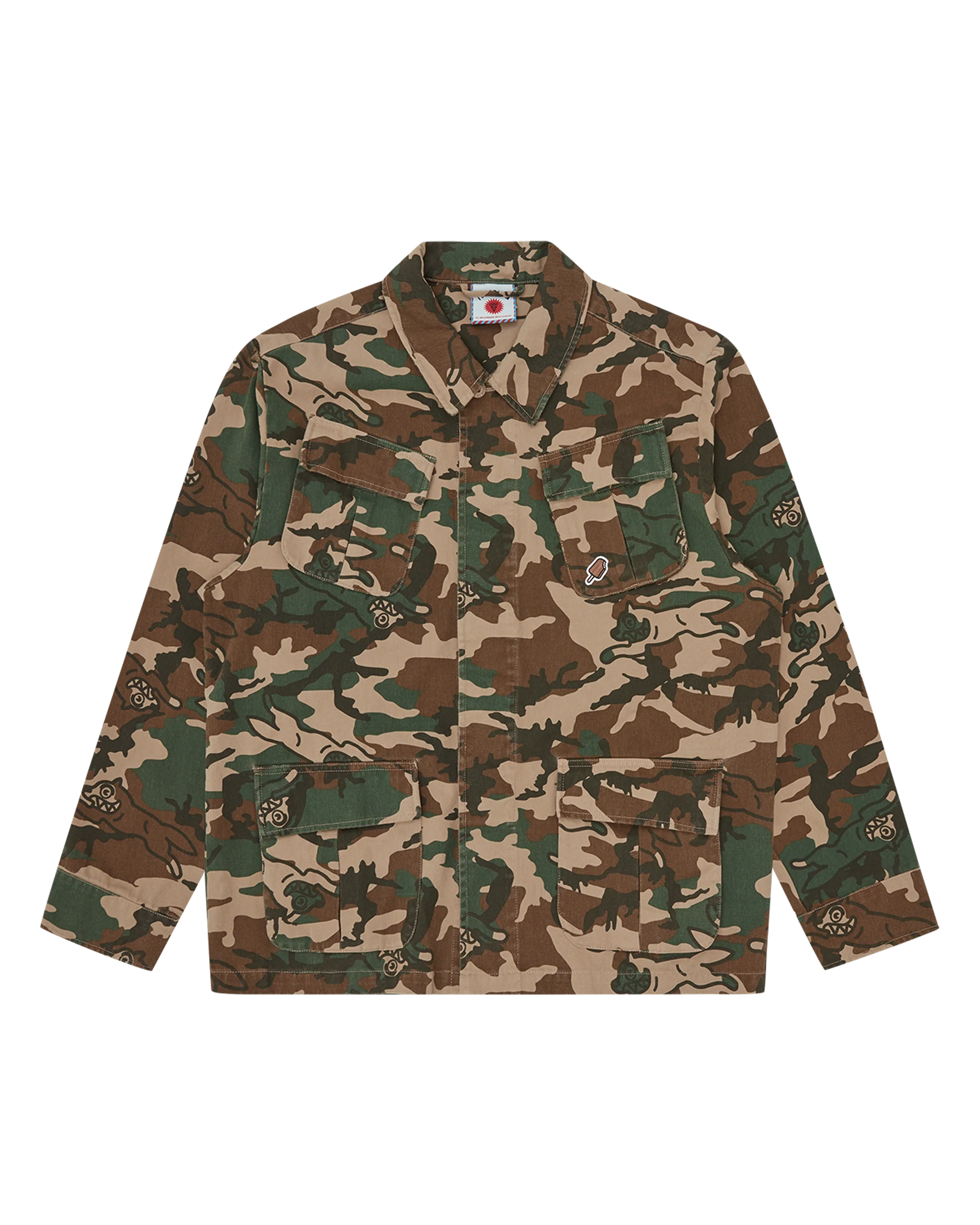 Running Dog Woodland Camo Field Jacket - Macdery