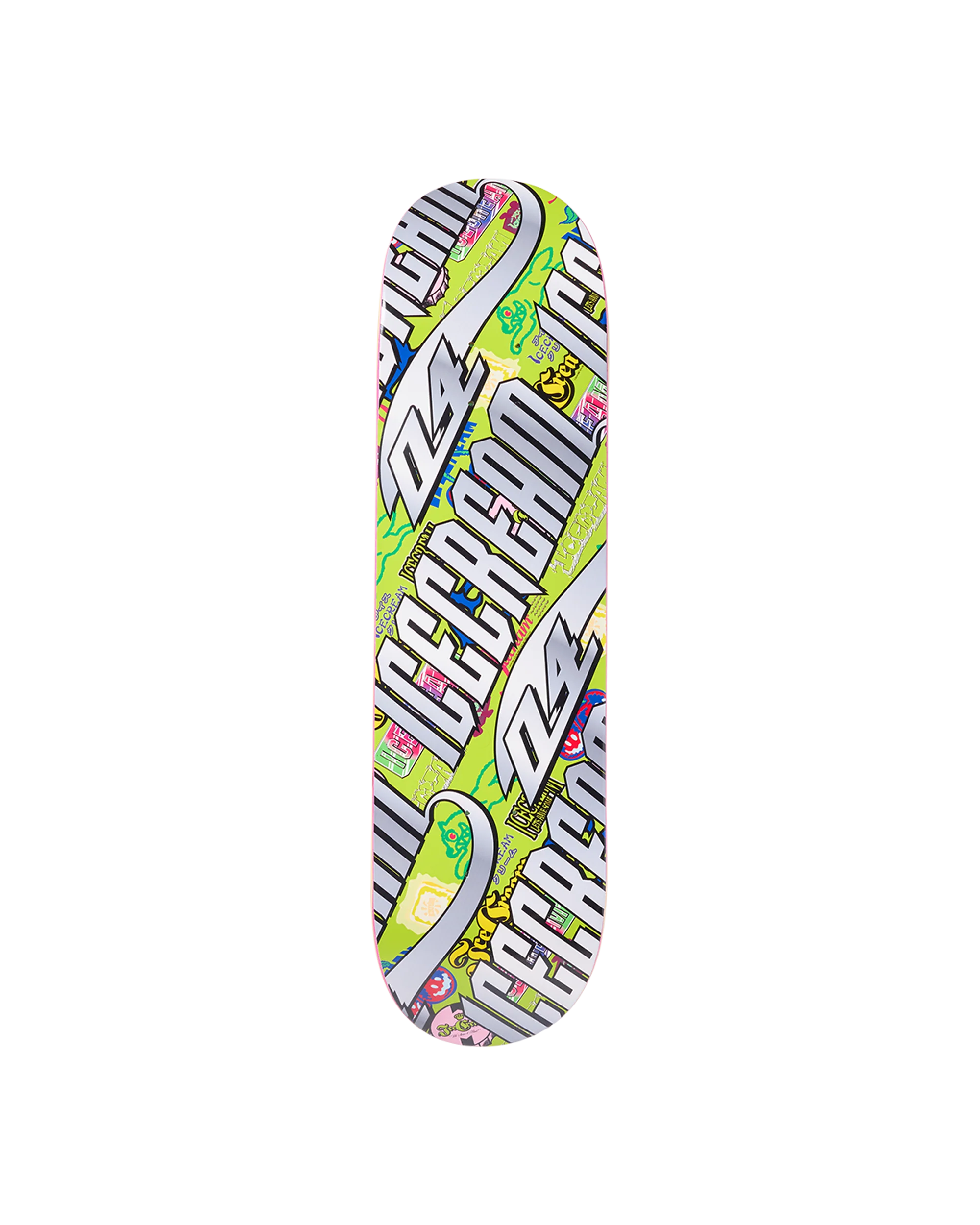 Chrome Logo Aop Skate Deck - Macdery