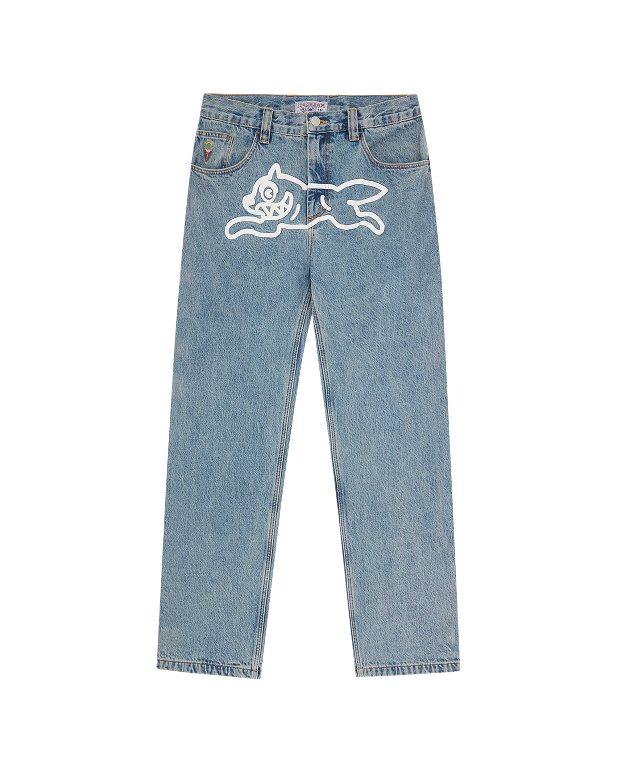Check Lined Denim Pant - Macdery