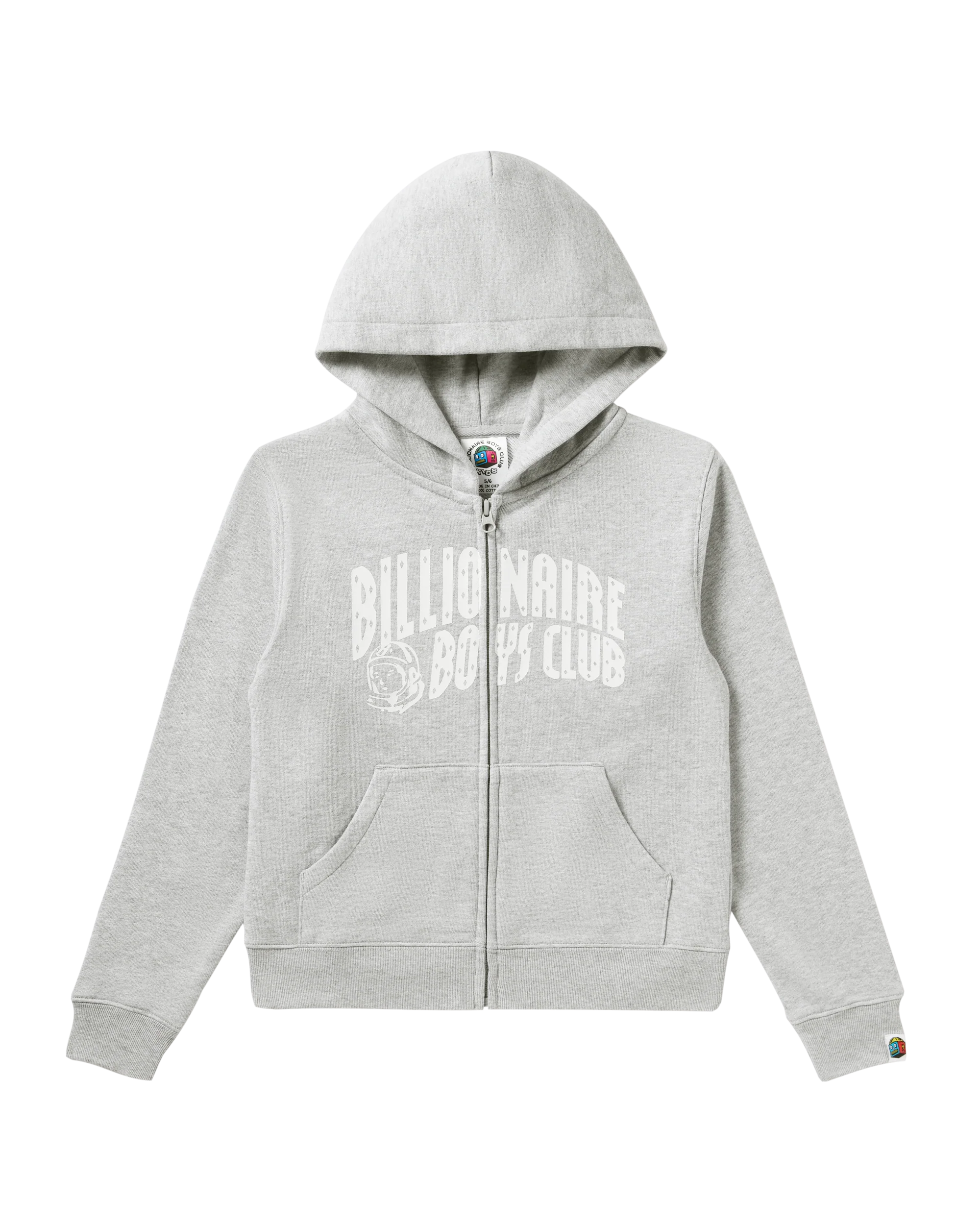 Kids Classic Curve Logo Zip Hoodie - Macdery