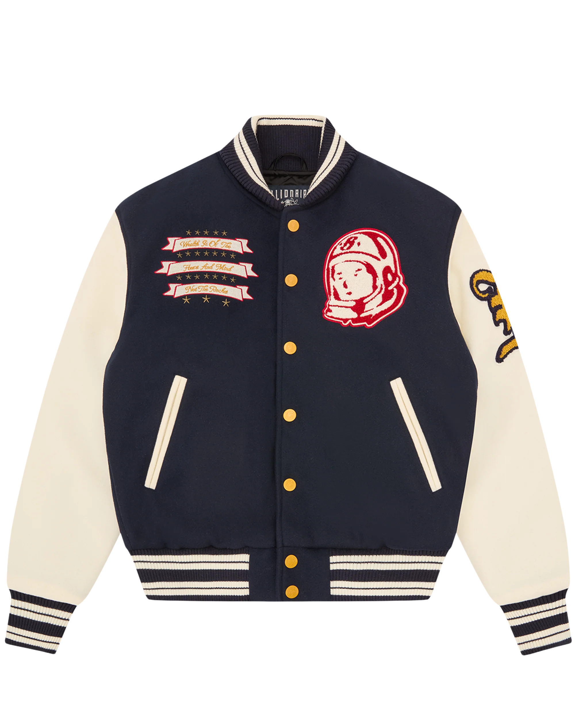 Fanfare Script Wool Varsity Jacket - Macdery