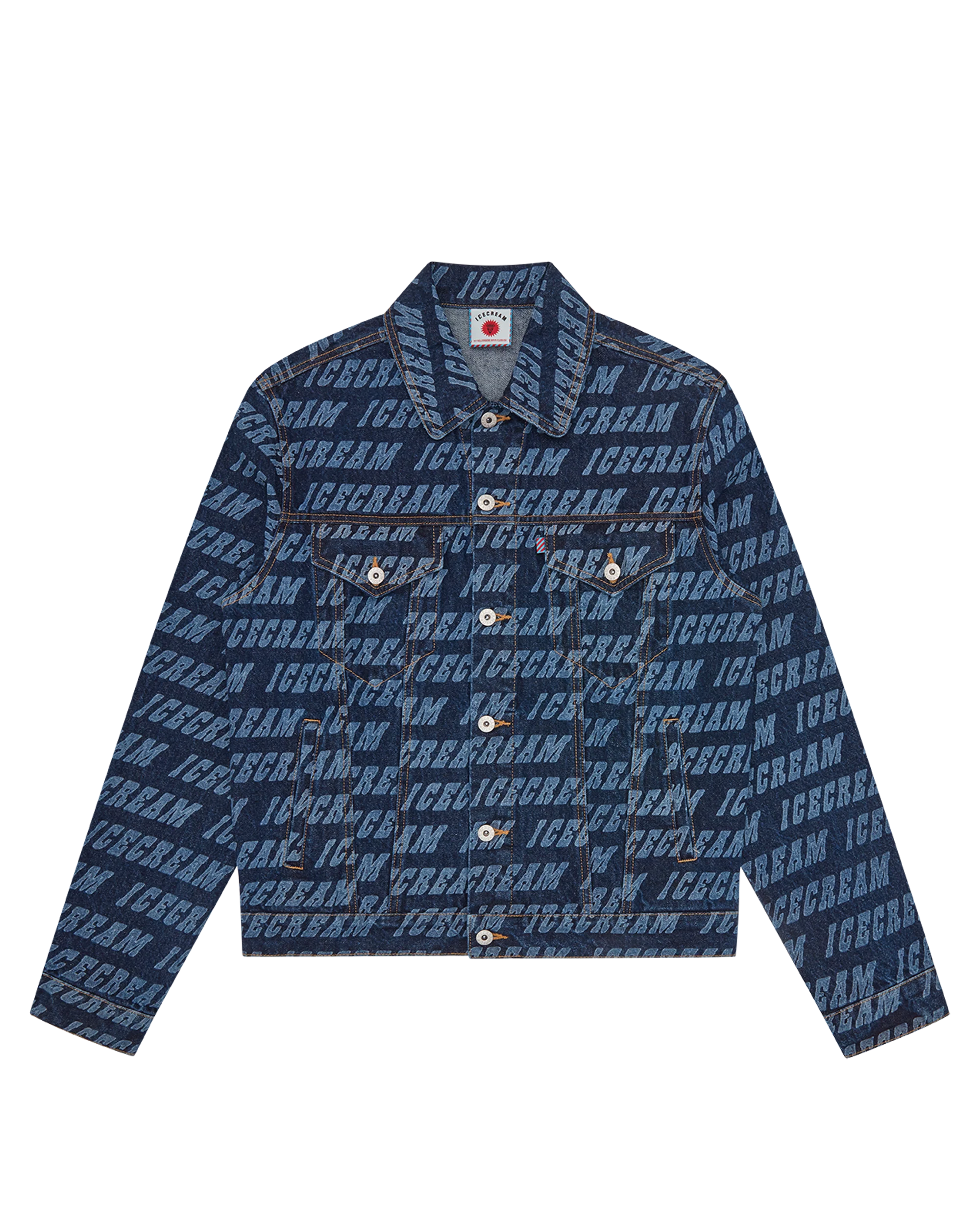 Repeat Logo Denim Trucker Jacket - Macdery