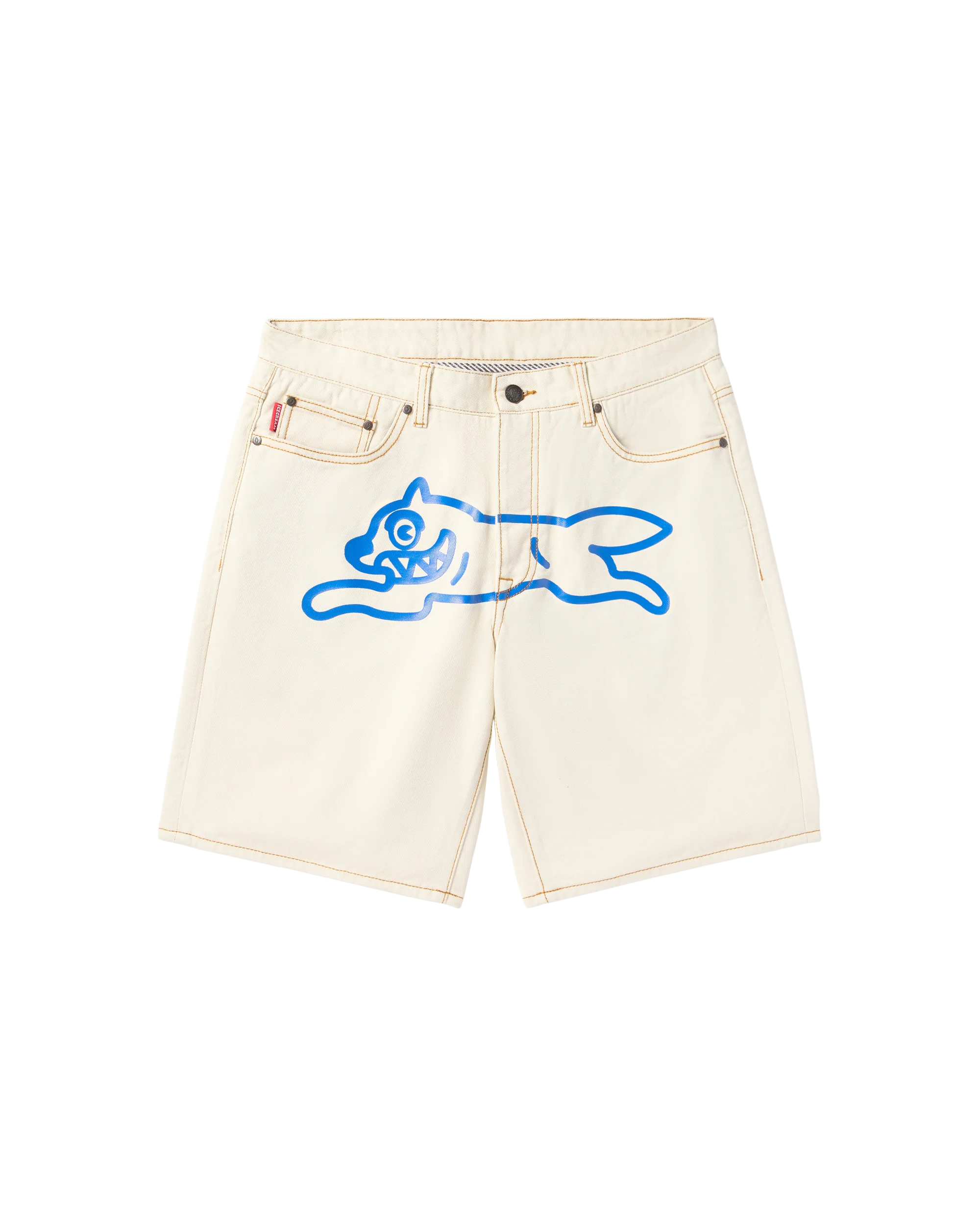 Cream Jean Shorts - Macdery