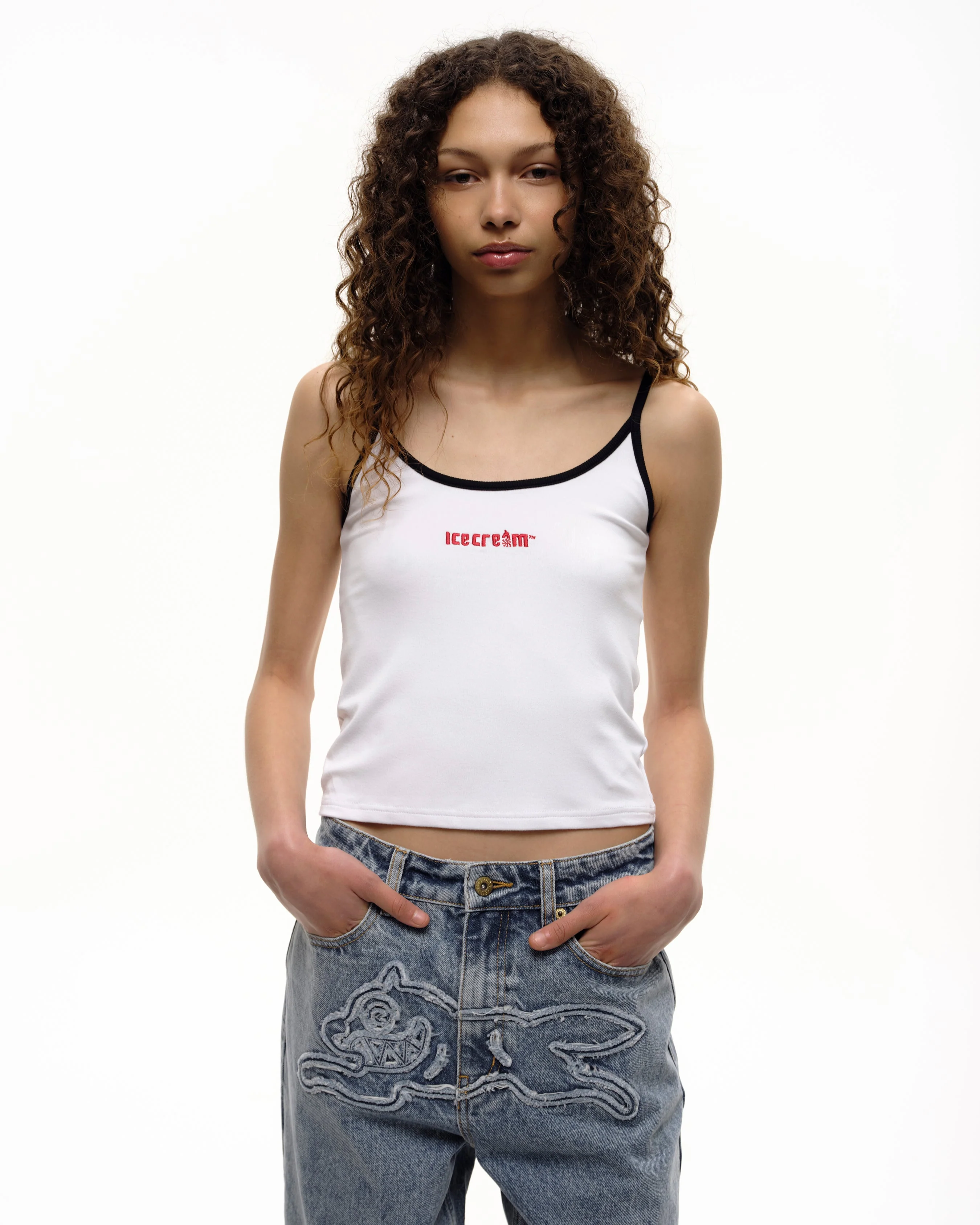 Womens Soft Serve Contrast Vest Top - Macdery