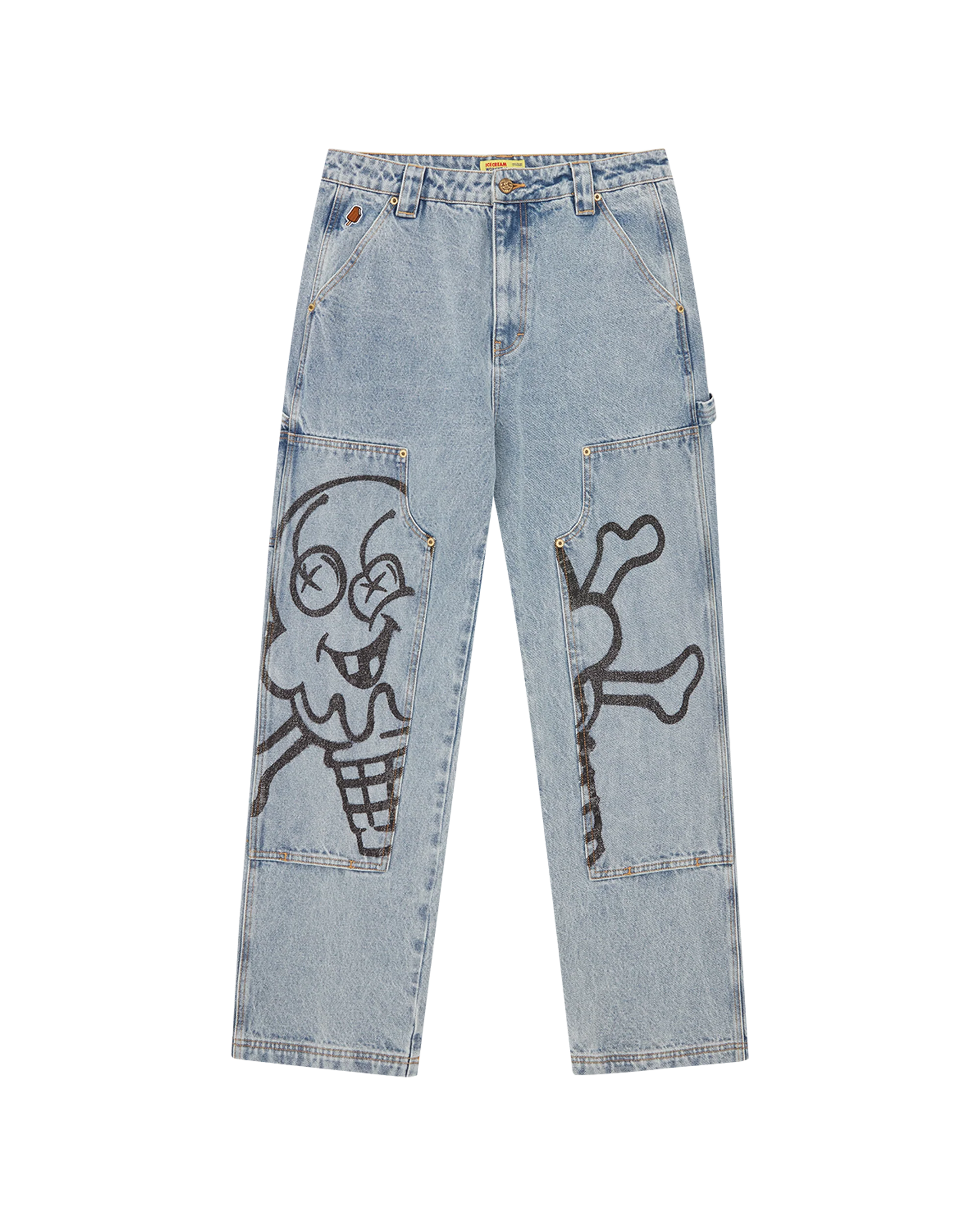 Cone & Bones Denim Carpenter Pants - Macdery
