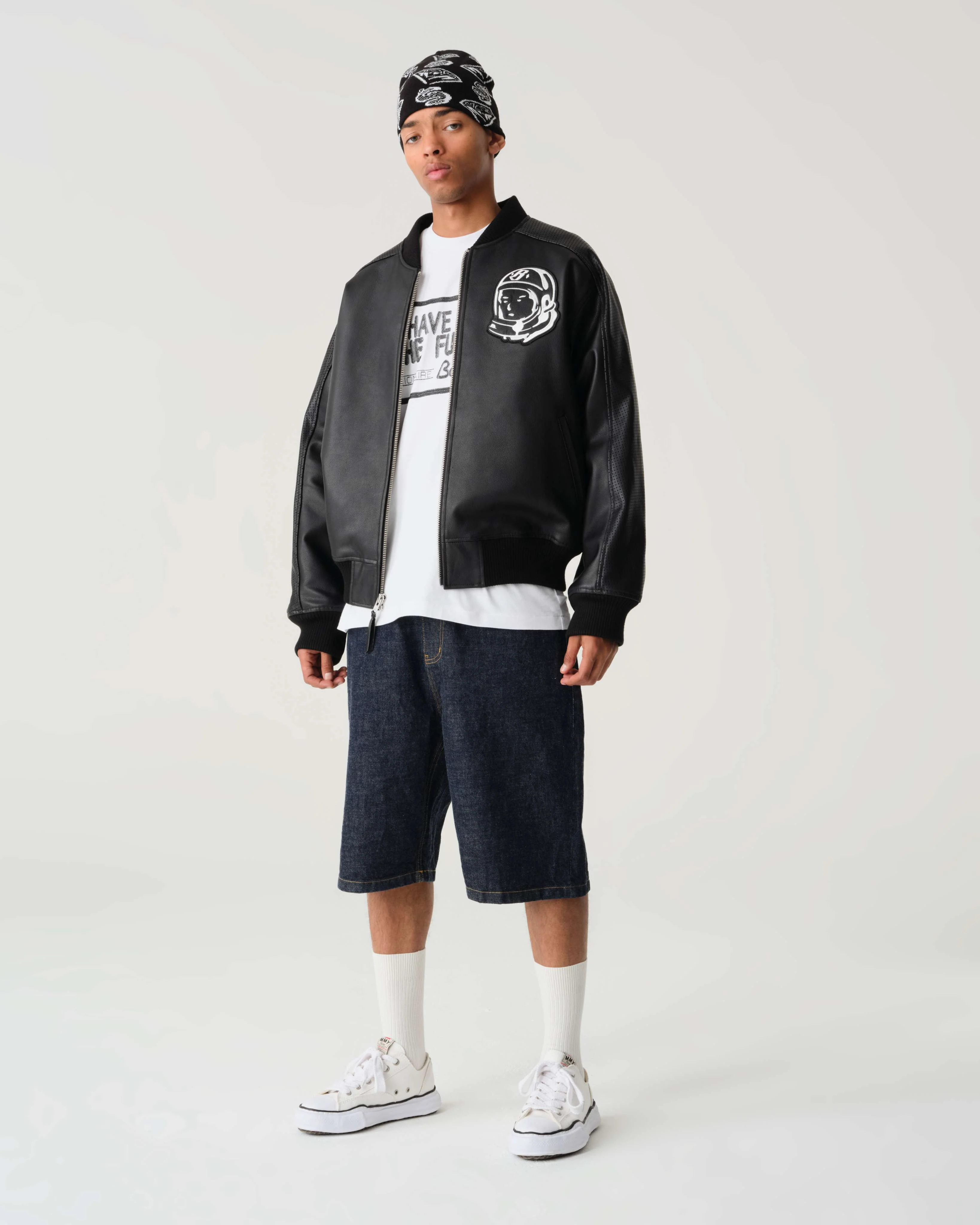 OG Astro Leather Bomber Jacket - Macdery