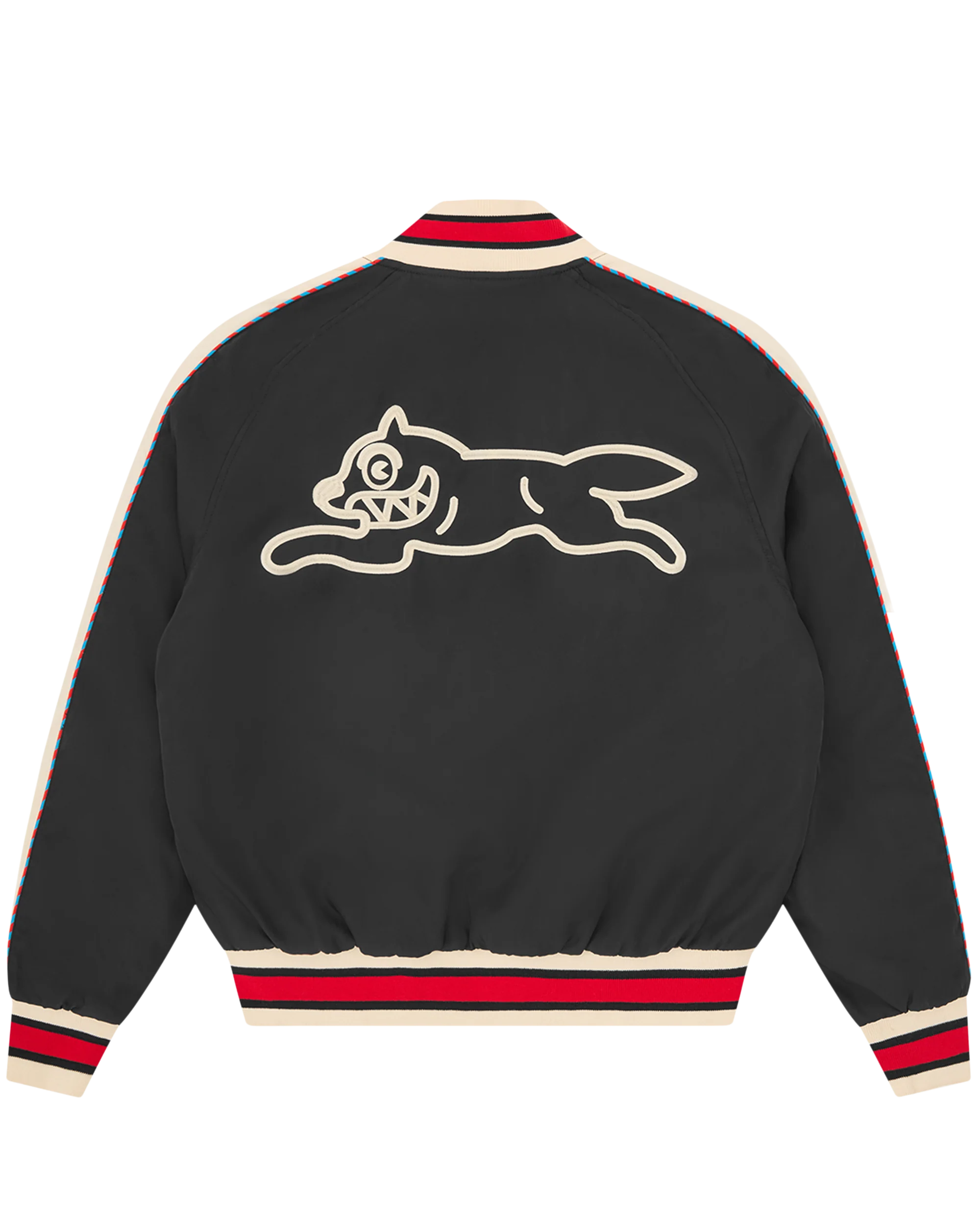 Running Dog Satin Bomber Jacket - Macdery