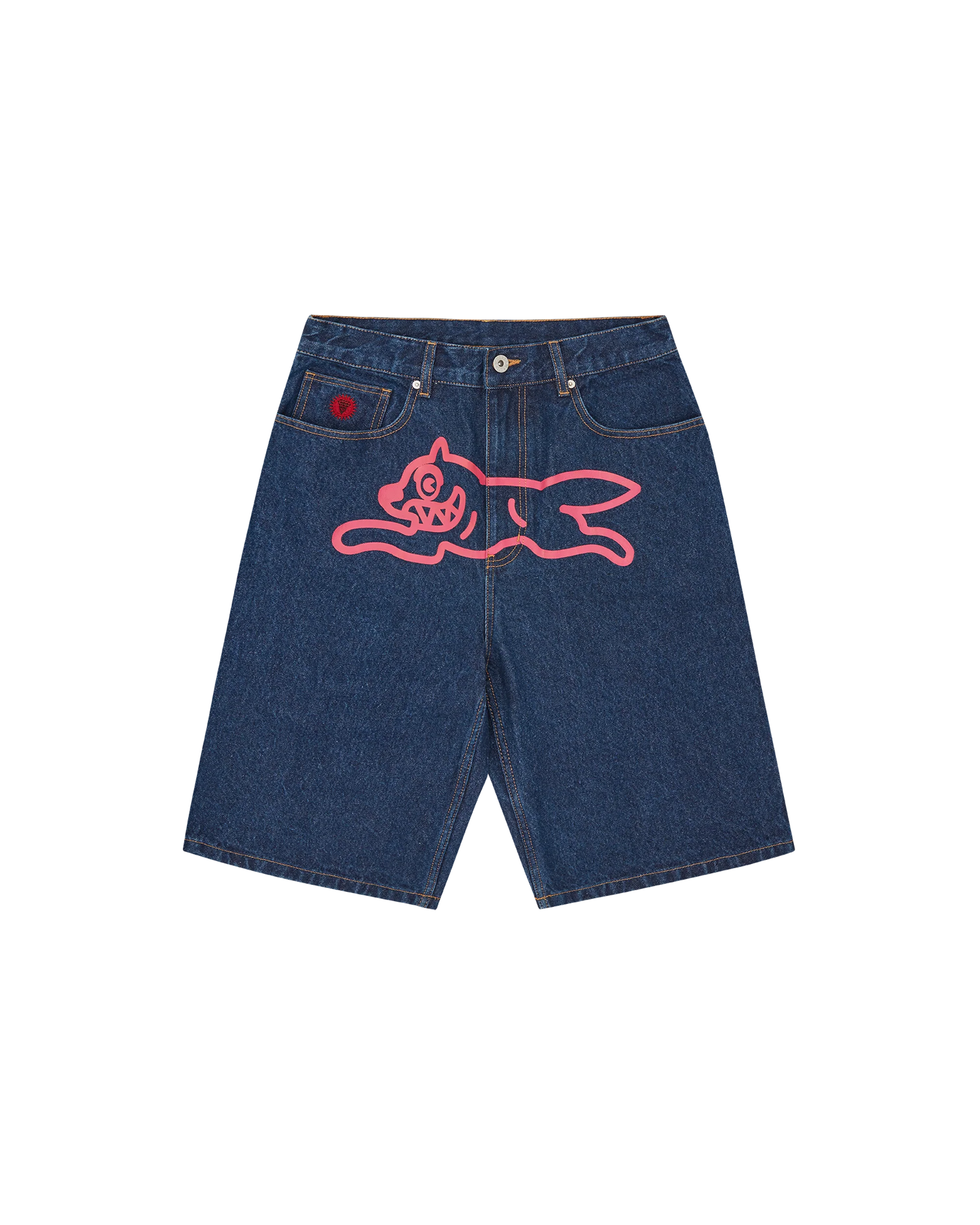 Running Dog Denim Shorts - Macdery