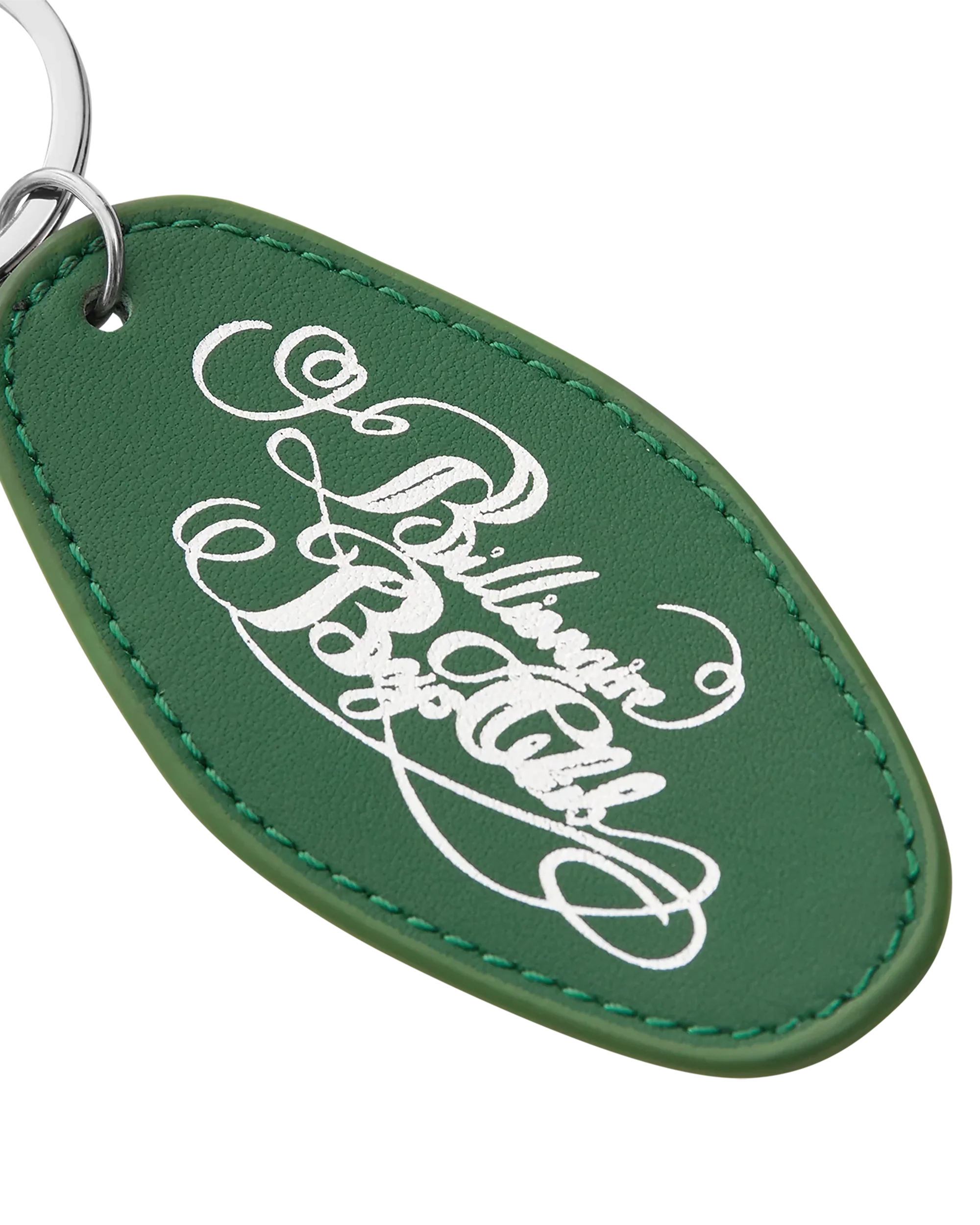 Script Logo Leather Keyring - Macdery
