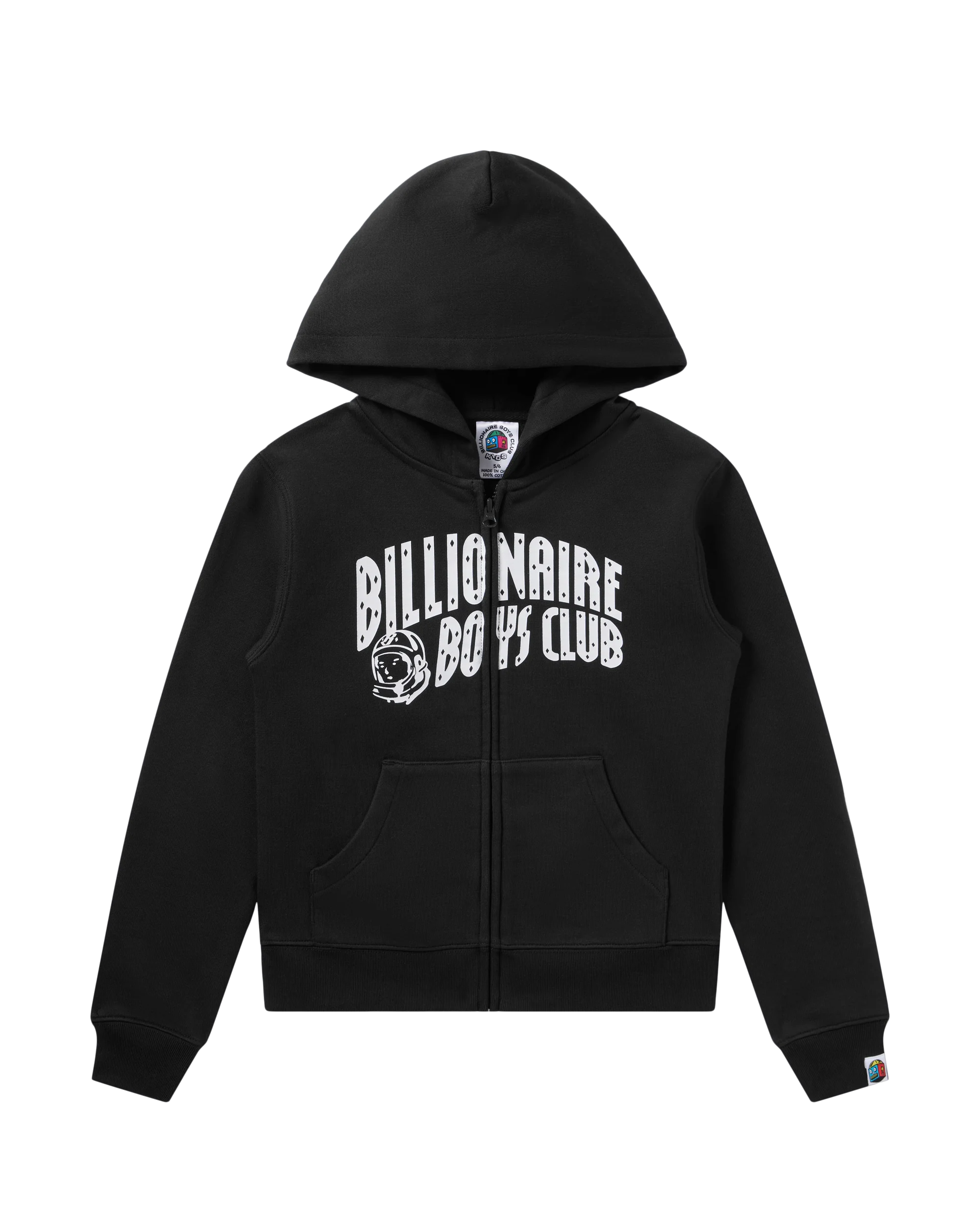 Kids Classic Curve Logo Zip Hoodie - Macdery