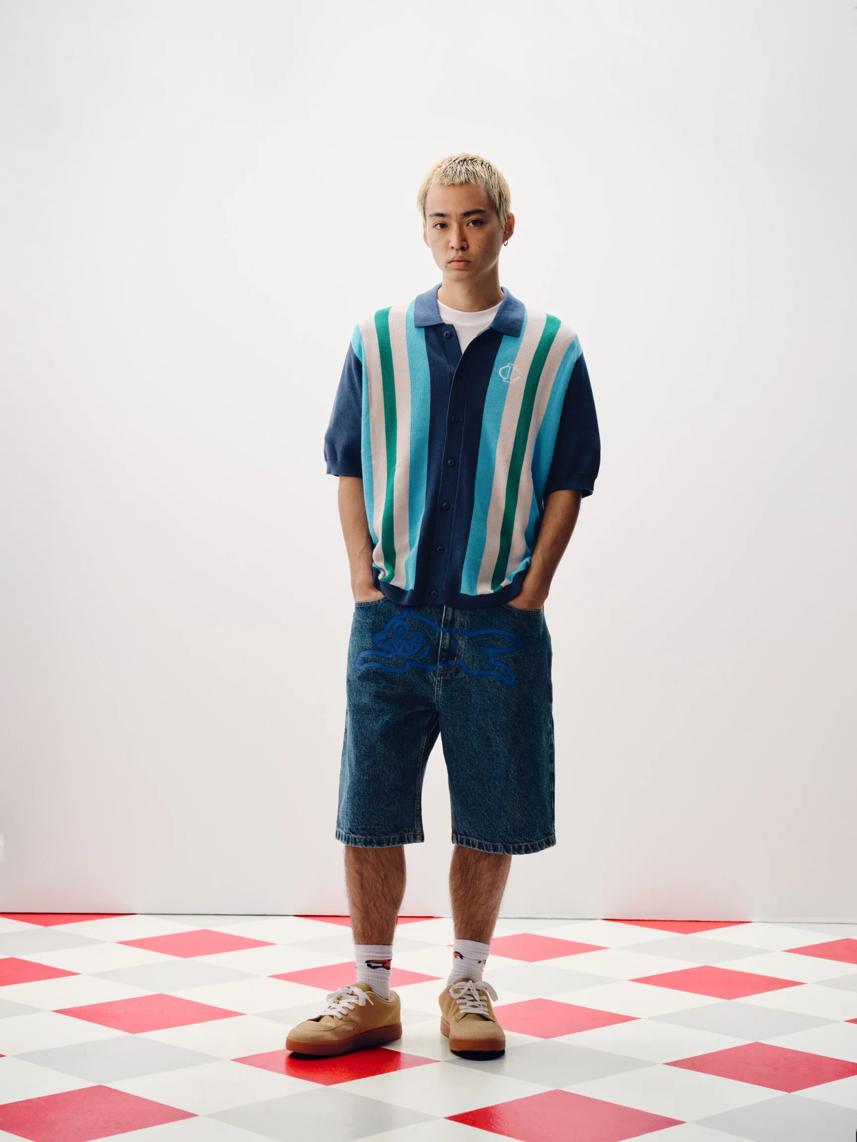 Collared Knitted Polo Shirt - Macdery