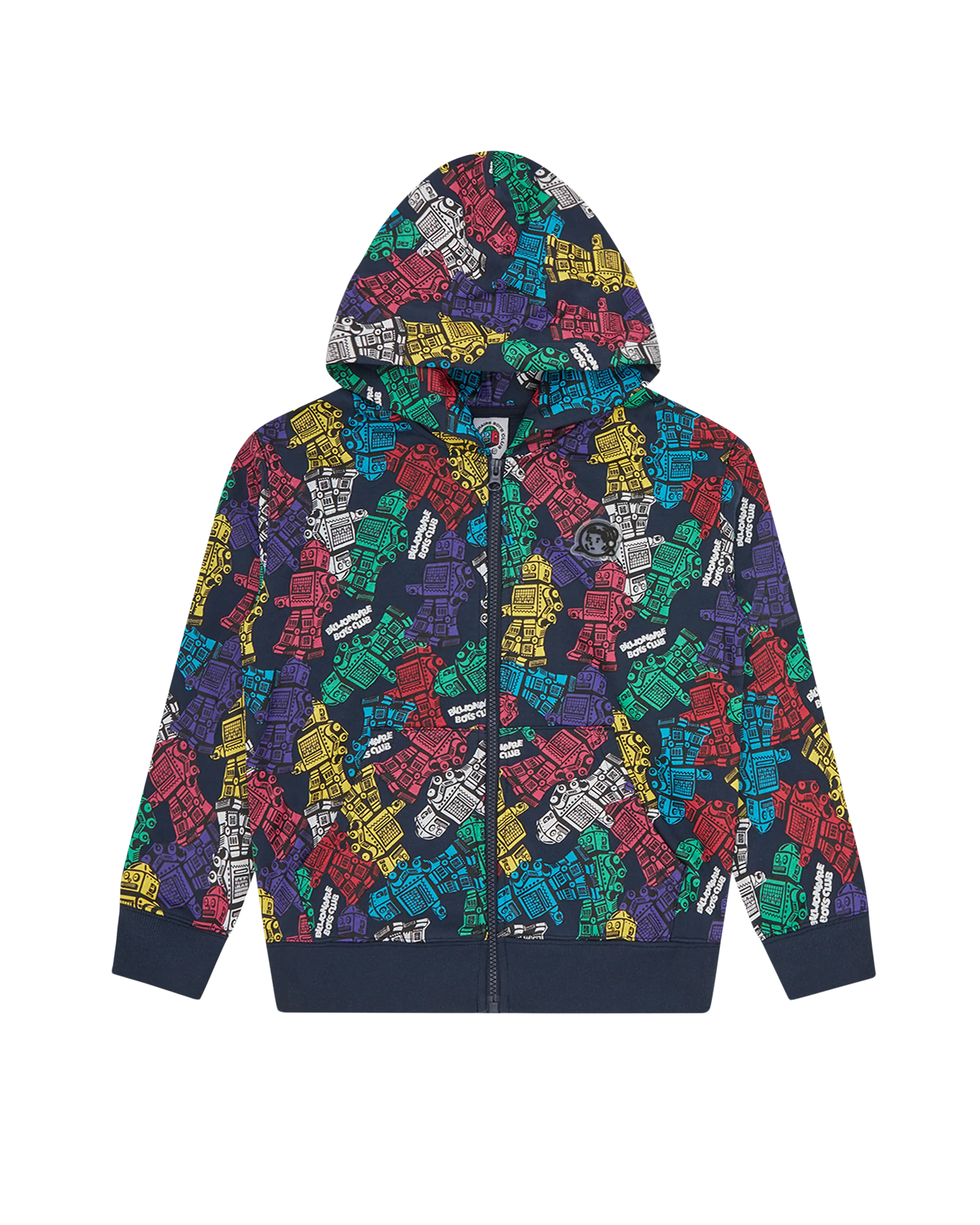 Kids Robot Zip Through Hood - Macdery