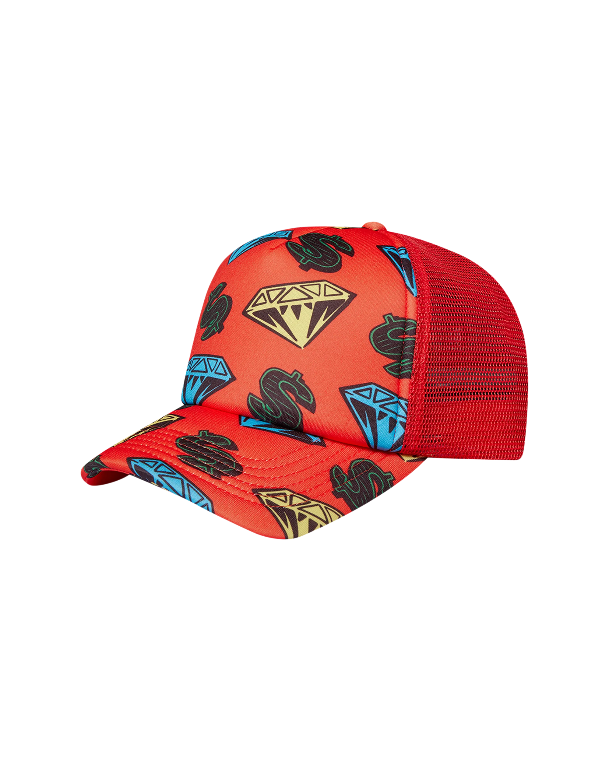 Diamonds & Dollars Mesh Trucker Cap - Macdery