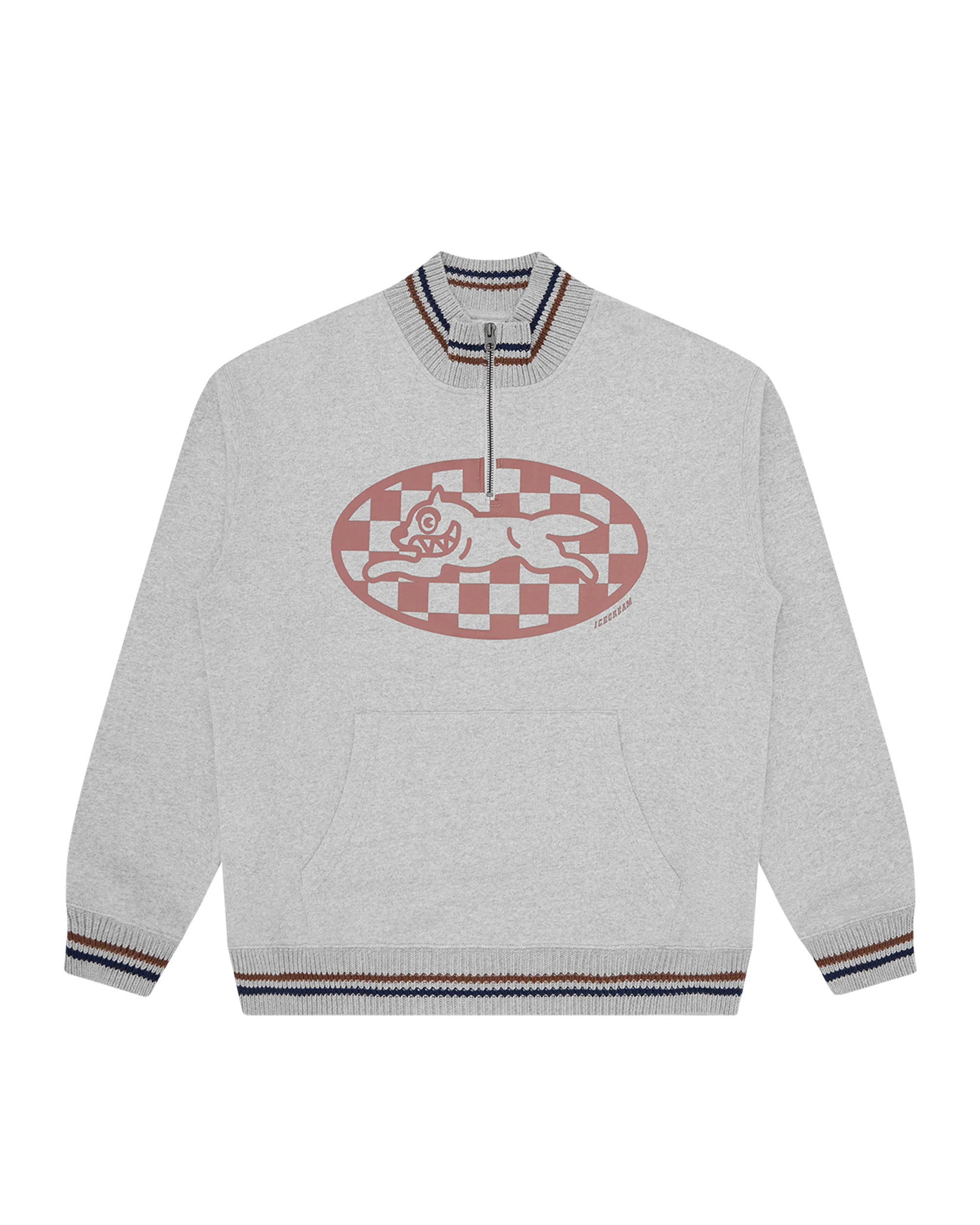 Checker Running Dog Quarter Zip - Macdery