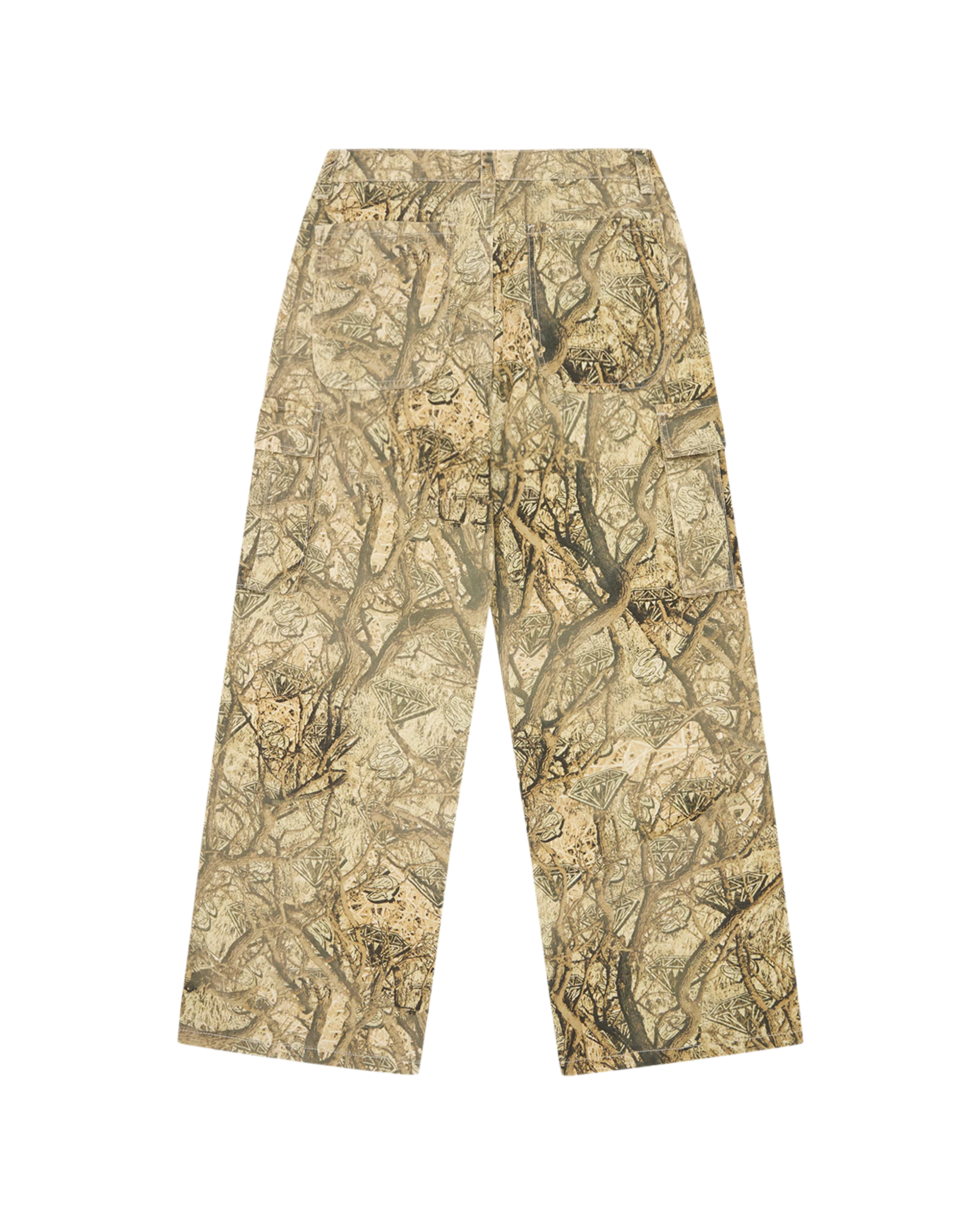 Diamonds & Dollars Tree Camo Cargo Pants - Macdery