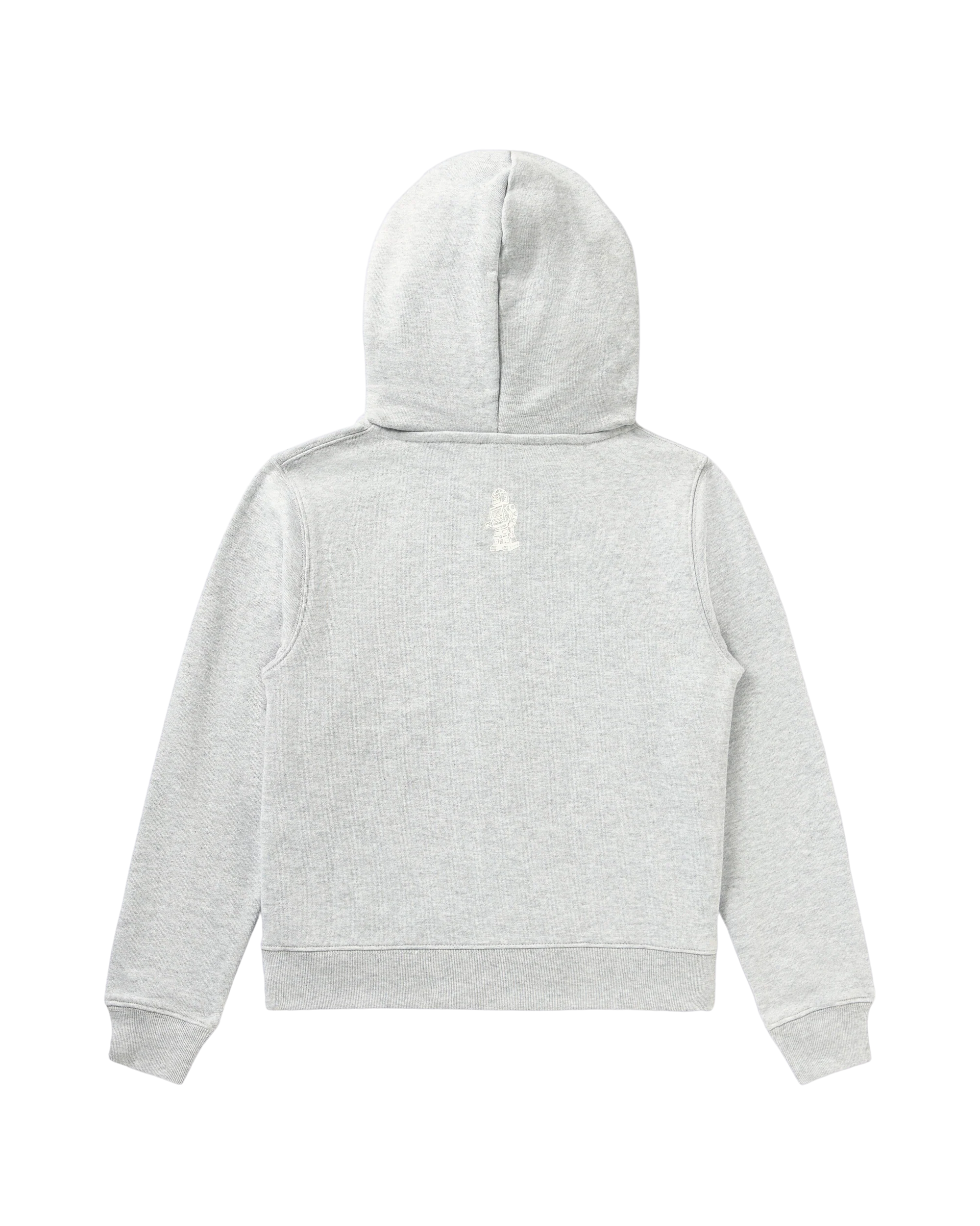 Kids Classic Curve Logo Zip Hoodie - Macdery